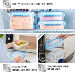 Tefal MasterSeal Fresh Vershoudbakjes - 3-delige Mealprep Set - 3x 0.55L - Blauw -Tefal Verkoopwinkel 1200x1156