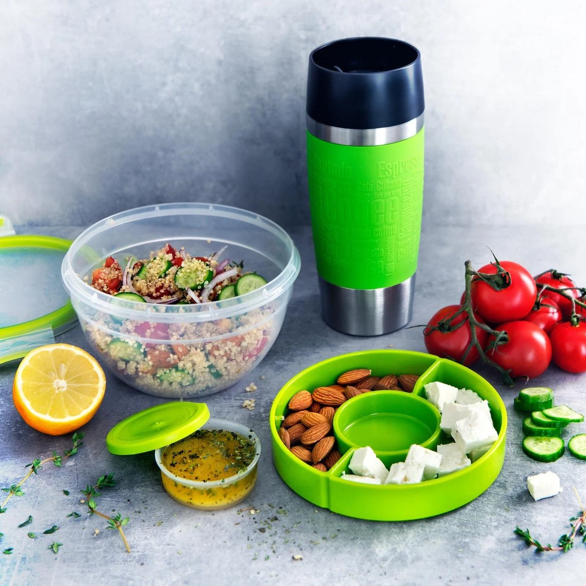 Tefal Masterseal To Go Saladebox XL - 2,6L - Met Inlays 5 Tefal Masterseal To Go Saladebox XL - 2,6L - Met Inlays - Afbeelding 5