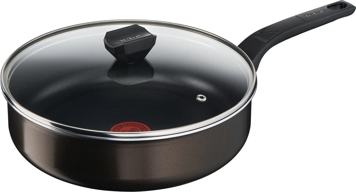 Tefal Sauteerpan Cook & Clean 26 Cm Aluminium Zwart 1 Tefal Sauteerpan Cook & Clean 26 Cm Aluminium Zwart
