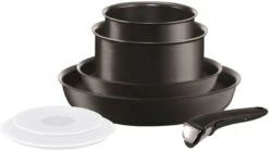 Tefal Verkoopwinkel 2 Tefal Ingenio Performance Black Pannenset 7-delig All Lights Inclusief Inductie L6548302