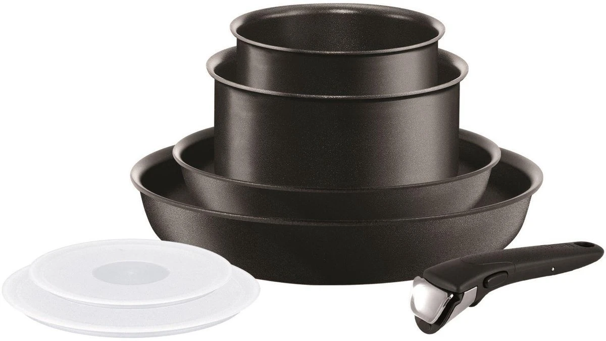 Tefal Ingenio Performance Black Pannenset 7-delig All Lights Inclusief Inductie L6548302