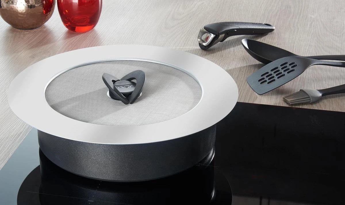 Tefal Ingenio Anti-spat Deksel - 24-30 Cm - RVS 5 Tefal Ingenio Anti-spat Deksel - 24-30 Cm - RVS - Afbeelding 5