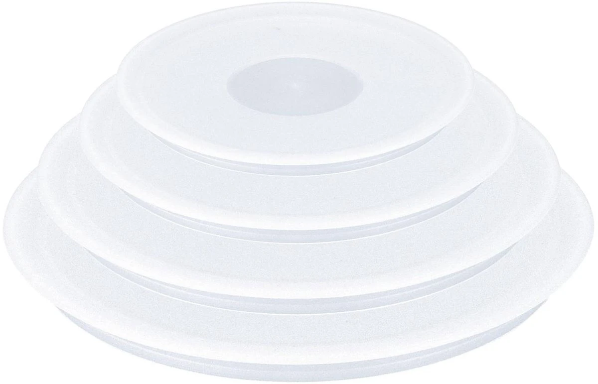 Tefal Ingenio 3 Bewaardeksels - 16,18 En 20 Cm - Kunststof 2 Tefal Ingenio 3 Bewaardeksels - 16,18 En 20 Cm - Kunststof - Afbeelding 2