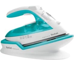 Tefal FV6520 Stoomstrijkijzer Station 2400 W 0,25 L Keramische Zoolplaat Turkoois, Wit