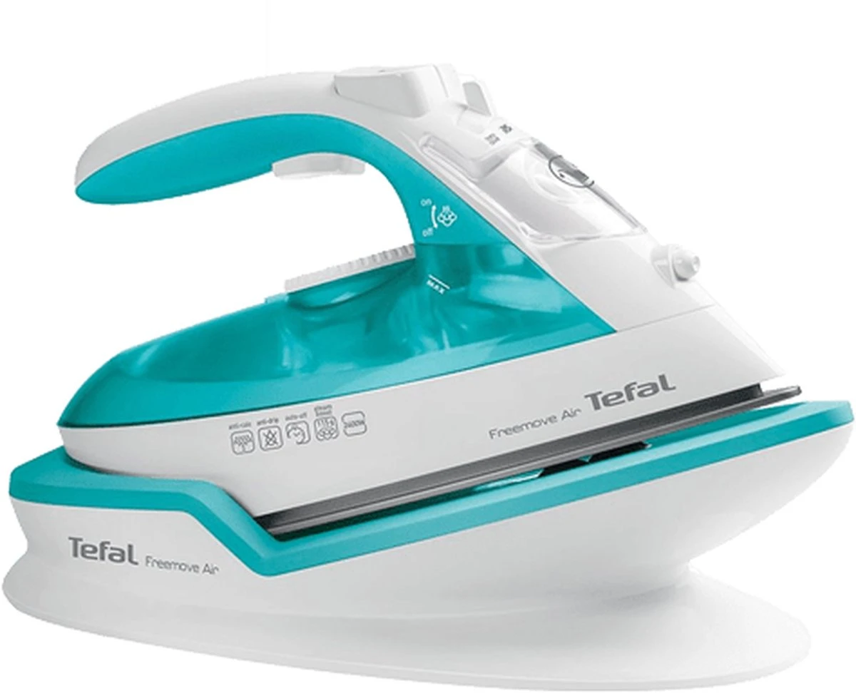 Tefal FV6520 Stoomstrijkijzer Station 2400 W 0,25 L Keramische Zoolplaat Turkoois, Wit 1 Tefal FV6520 Stoomstrijkijzer Station 2400 W 0,25 L Keramische Zoolplaat Turkoois, Wit