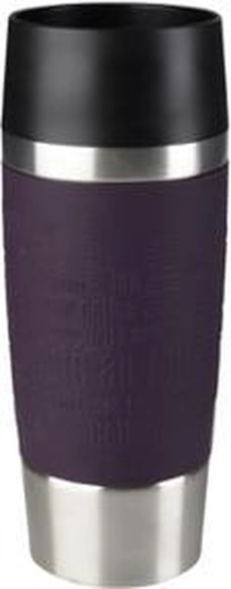 Tefal Travel Mug Thermobeker - 360 Ml - RVS/Blackberry 1 Tefal Travel Mug Thermobeker - 360 Ml - RVS/Blackberry