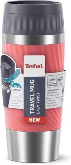 Tefal Travel Mug Easy Twist Thermobeker - Koraalrood - 0,36 Liter 19 Tefal Travel Mug Easy Twist Thermobeker - Koraalrood - 0,36 Liter -Tefal Verkoopwinkel 520x1200 1