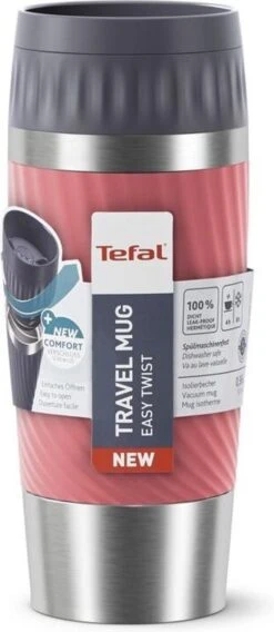 Tefal Travel Mug Easy Twist Thermobeker - Koraalrood - 0,36 Liter 27 Tefal Travel Mug Easy Twist Thermobeker - Koraalrood - 0,36 Liter -Tefal Verkoopwinkel 522x1200 1