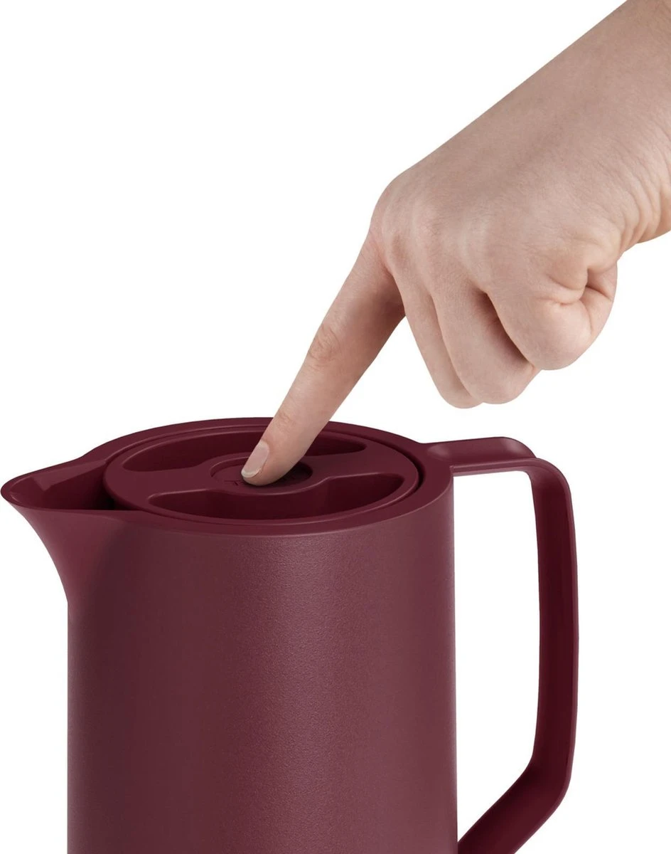 Tefal Motiva Thermoskan - 1L - Donkerrood 3 Tefal Motiva Thermoskan - 1L - Donkerrood - Afbeelding 3